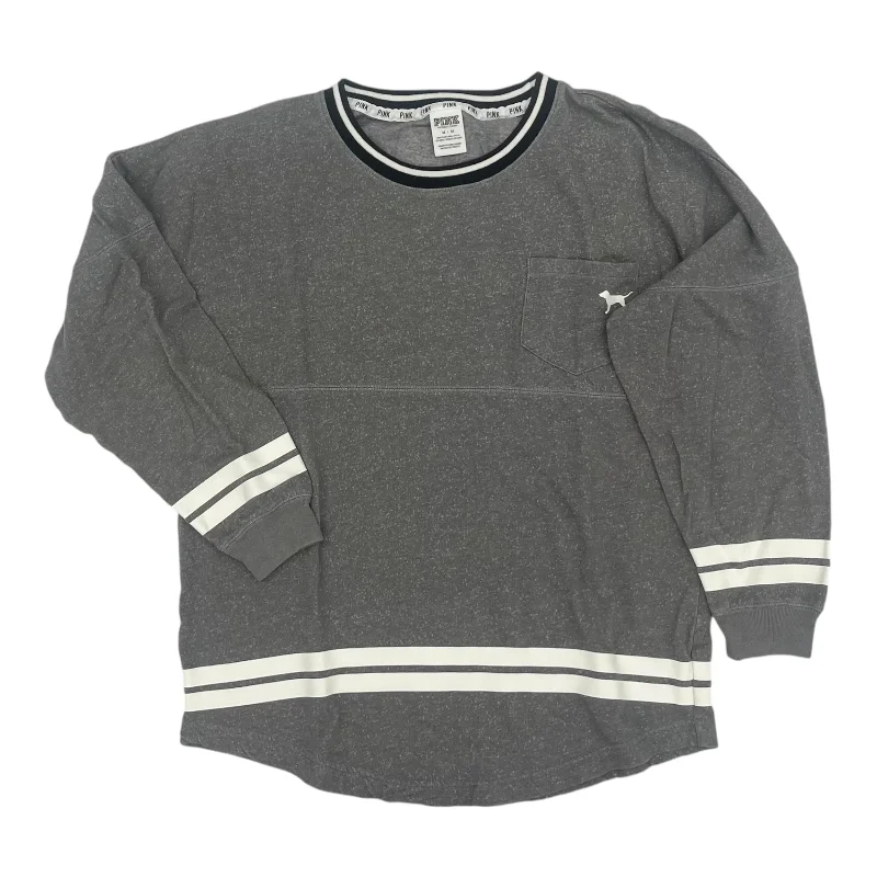 Amazing Deals Sweatshirt Crewneck By Pink In Grey, Size:M