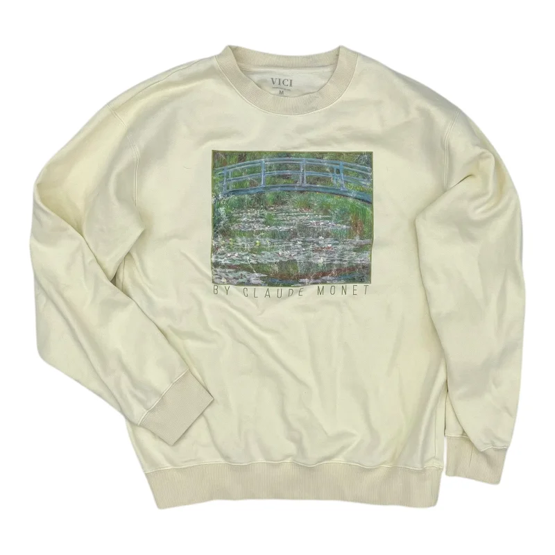 Instant Discount Sweatshirt Crewneck By Vici In Yellow, Size:M