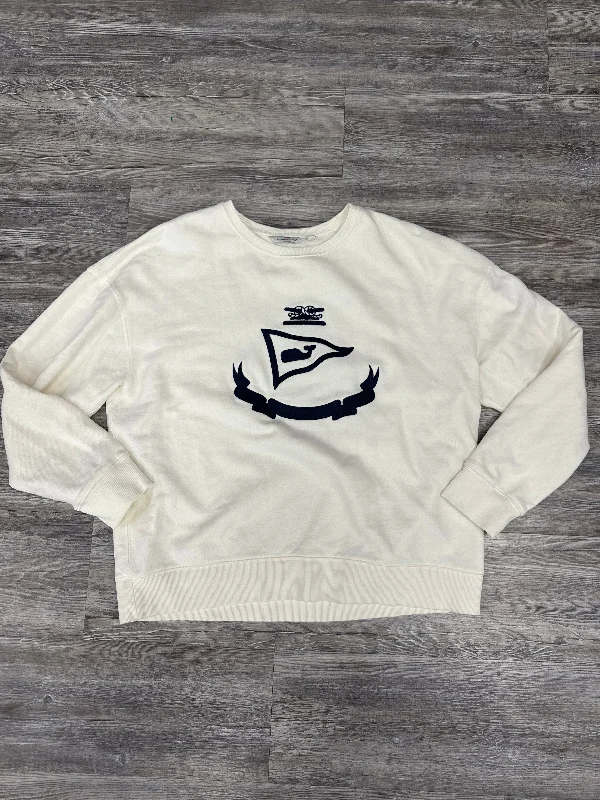 Act Fast Sweatshirt Crewneck By Vineyard Vines In White, Size: L
