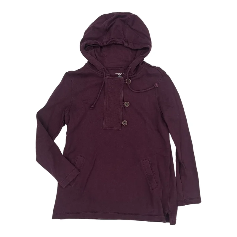 Take Advantage Sweatshirt Hoodie By Lands End In Purple, Size:Xs