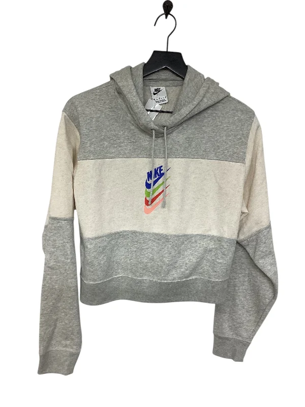 Limited Time Sweatshirt Hoodie By Nike Apparel In Grey, Size: M