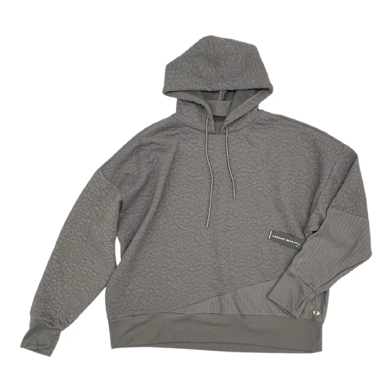 Limited Time Offer Sweatshirt Hoodie By Tahari By Arthur Levine In Grey, Size:2X