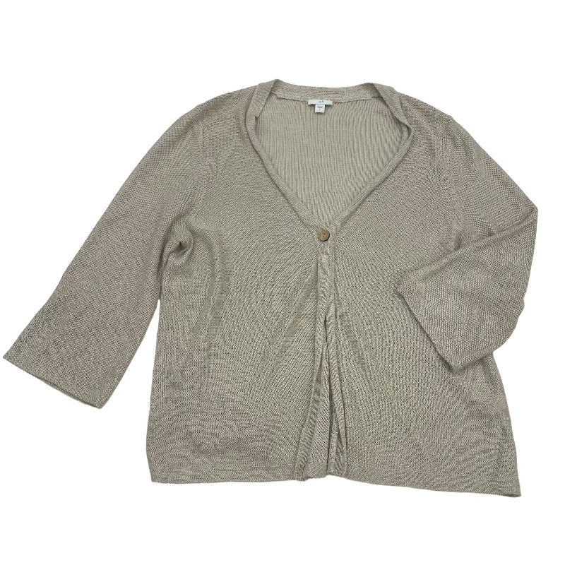 Lowest Price TAN CARDIGAN by J. JILL Size:L