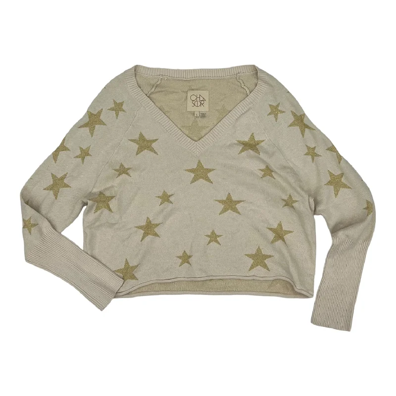 YEAR-End Clearance TAN SWEATER by CHASER Size:S