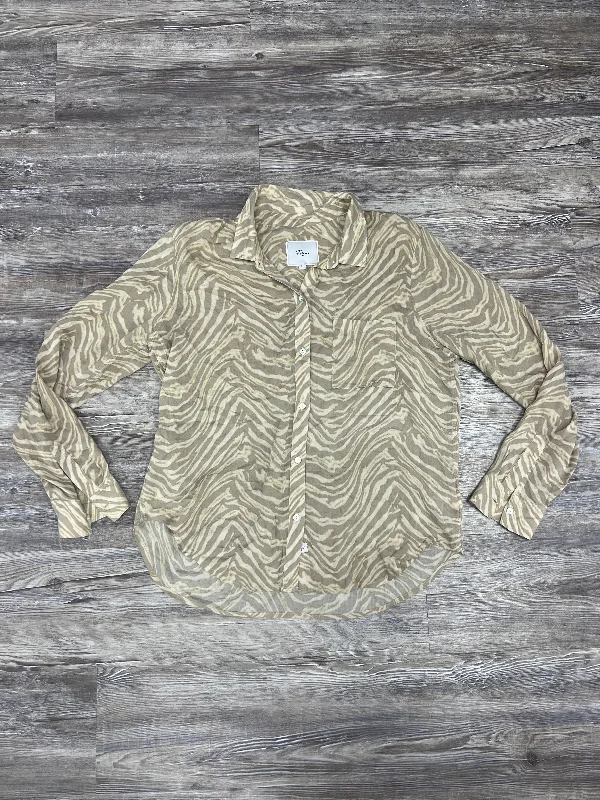 Special Savings Tan Top Long Sleeve Rails, Size M