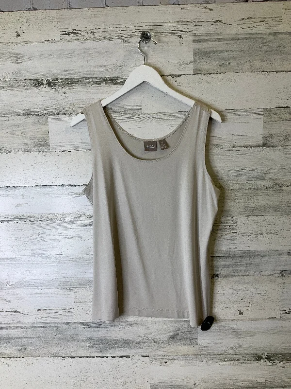Flash Sale Tank Top By Chicos In Taupe, Size: L