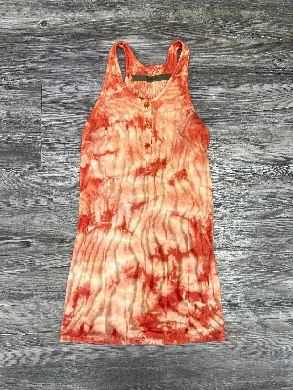 Hot Deal Tie Dye Print Top Sleeveless Cma, Size S