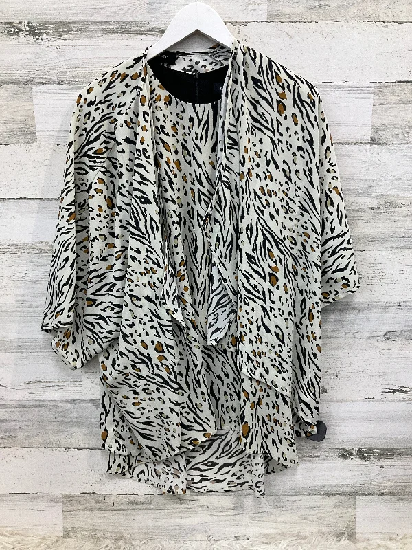 Bonus Savings Top 2pc Sleeveless By Karen Kane In Animal Print, Size: Xs