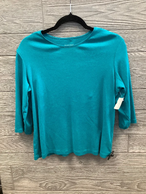 Price Slash Top 3/4 Sleeve By Christopher And Banks In Blue, Size: Xl