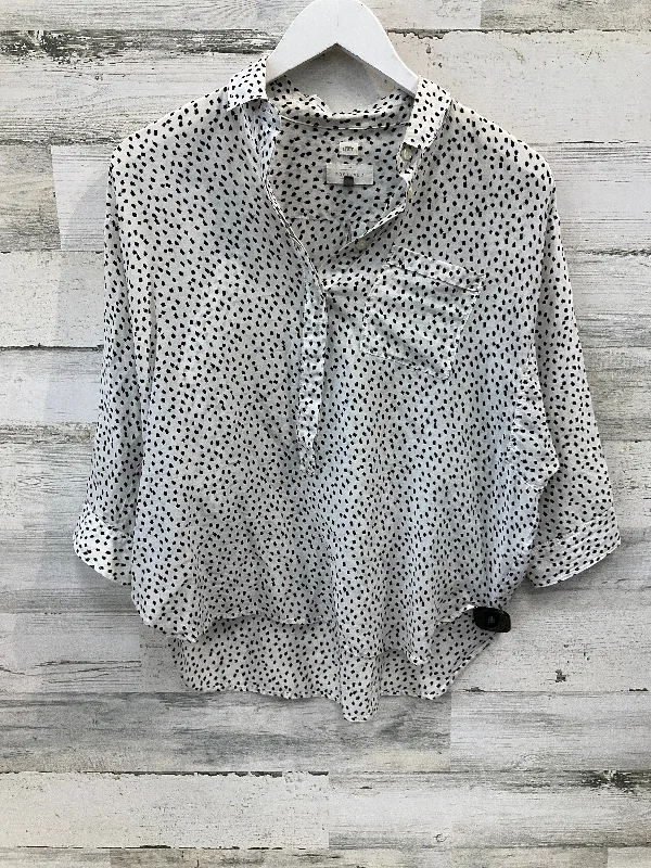 Buy More, Save More Top 3/4 Sleeve By Loft In Black & White, Size: S