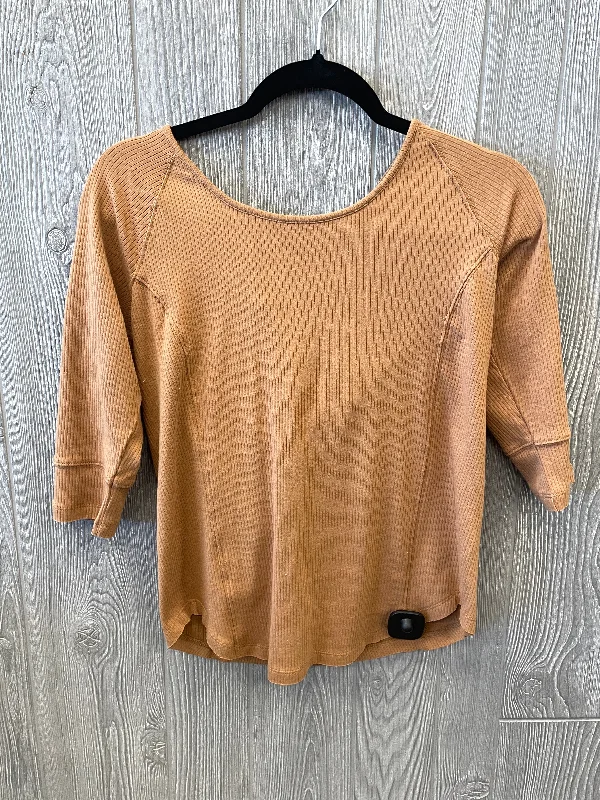 Special Discount Top 3/4 Sleeve By Maurices In Brown, Size: L