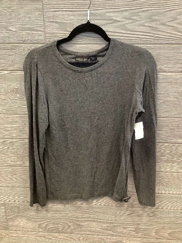 Loyalty Reward Top Long Sleeve Basic By Rachel Zoe In Grey, Size: M