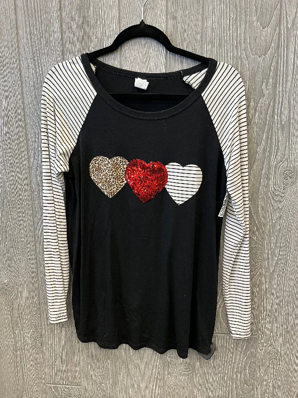 Daily Specials Top Long Sleeve By 7th Ray In Black, Size: M