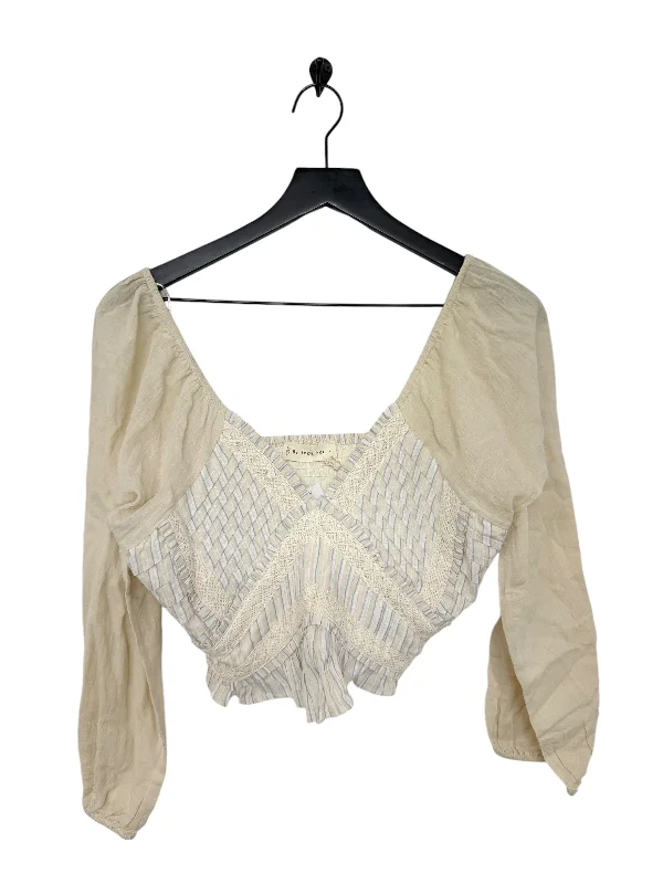 Special Savings Top Long Sleeve By By Together In Cream, Size: L