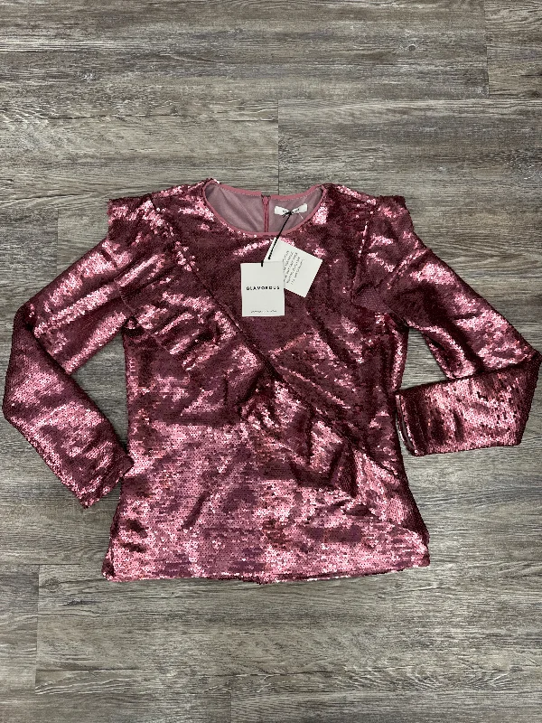 Customer Appreciation Sale Top Long Sleeve By Glamorous In Pink, Size: Xs
