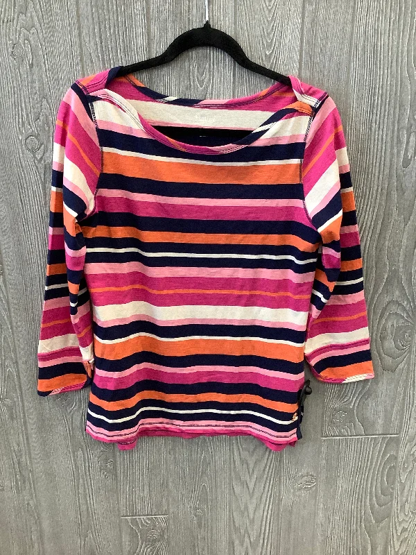 Super Sale Top Long Sleeve By Hatley In Striped Pattern, Size: S