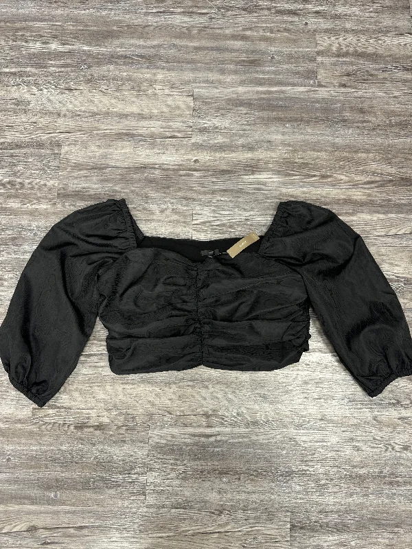 One-DAY Sale Top Long Sleeve By J. Crew In Black, Size: 18