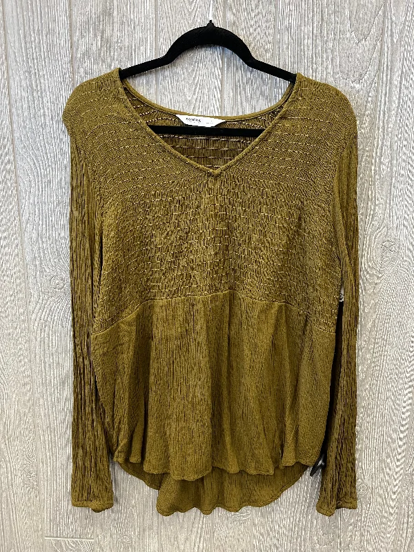 Lowest Prices Top Long Sleeve By Sonoma In Green, Size: Xl
