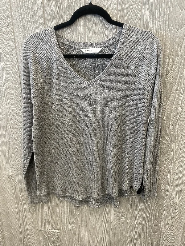 Sale Event Top Long Sleeve By Sonoma In Grey, Size: S