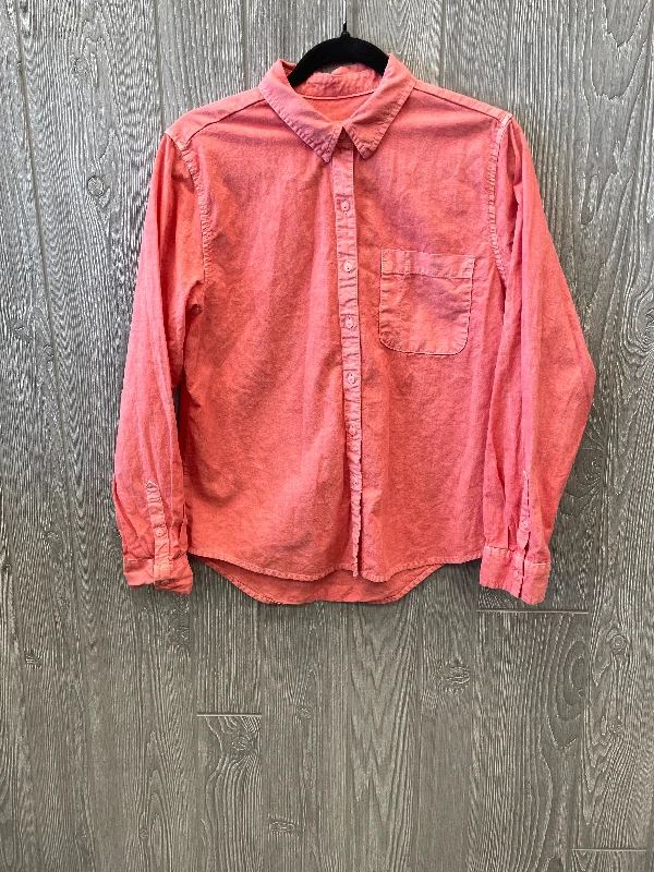 Weekend Deal Top Long Sleeve By Universal Thread In Orange, Size: S