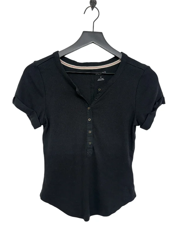 Flash Deals Top Short Sleeve Basic By Pilcro In Black, Size: S