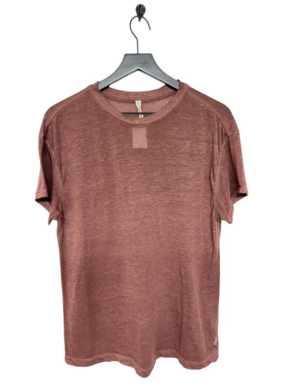 Anniversary Sale Top Short Sleeve By Free People In Maroon, Size: S