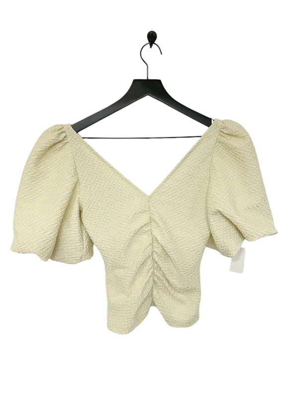 Deal of the Week Top Short Sleeve By Free People In Yellow, Size: Xs