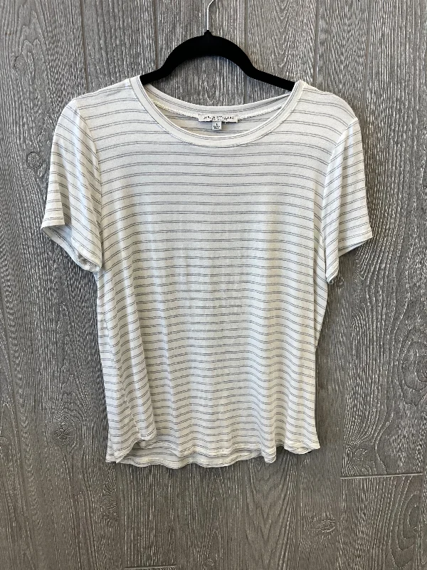 Huge Savings Top Short Sleeve By Green Envelope In White, Size: L