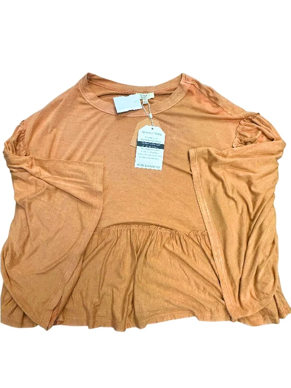 Loyalty Reward Top Short Sleeve By Kori America In Orange, Size: S