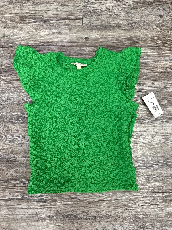Fantastic Offers Top Short Sleeve By Moa Moa In Green, Size: M