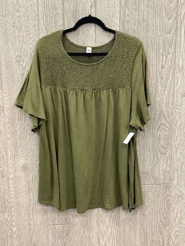 Act Now Top Short Sleeve By Old Navy In Green, Size: Xxl