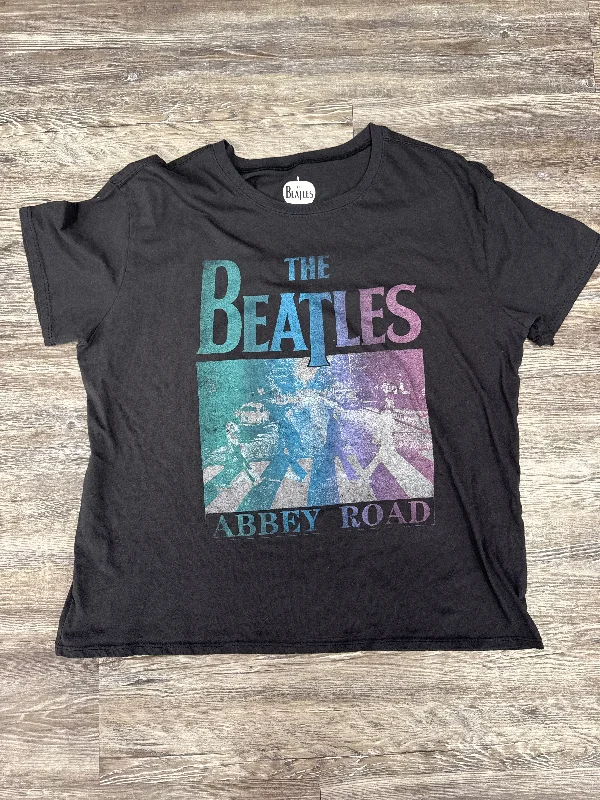 Shop and Save Top Short Sleeve By The Beatles In Grey, Size: Xl