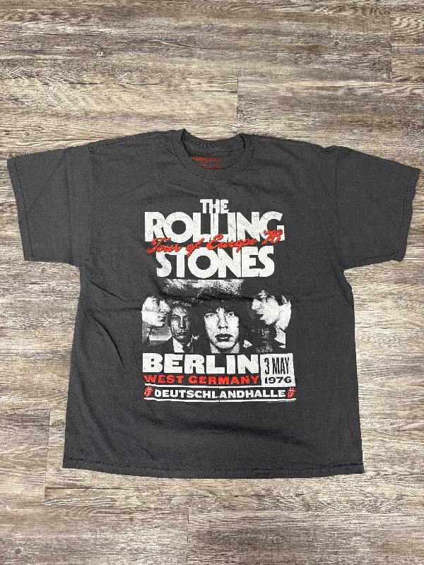 Can't Miss Top Short Sleeve By The Rolling Stones In Grey, Size: Xl