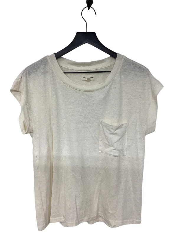 Price Rollback Top Short Sleeve By Thread And Supply In Ivory, Size: M