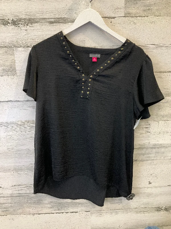 Unmissable Offer Top Short Sleeve By Vince Camuto In Black, Size: M