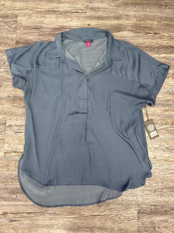 Factory Direct Sale Top Short Sleeve By Vince Camuto In Blue, Size: Xl