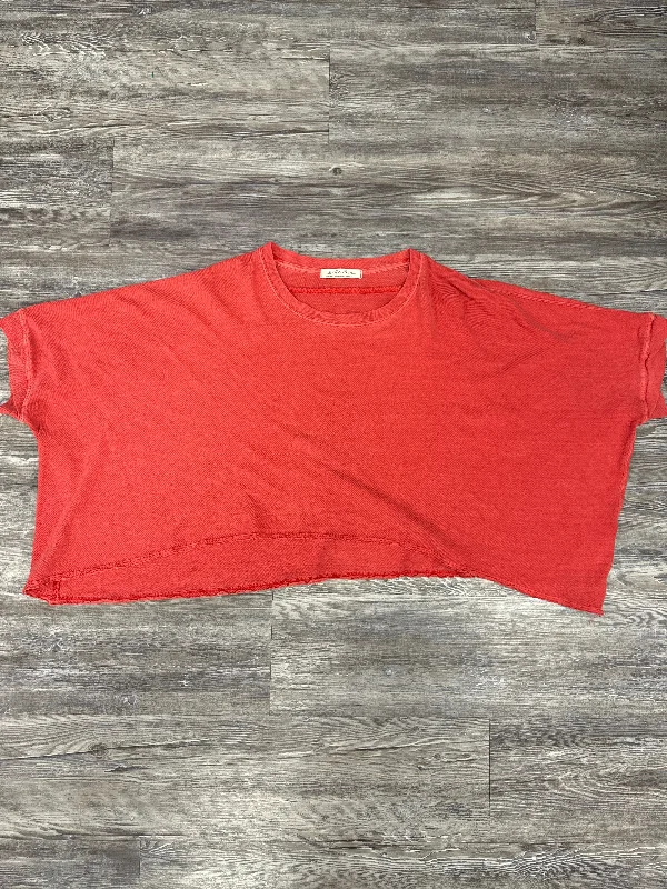 Blowout Sale Top Short Sleeve By We The Free In Red, Size: Xs