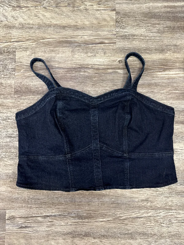 Big Savings Top Sleeveless By Torrid In Blue Denim, Size: 2x