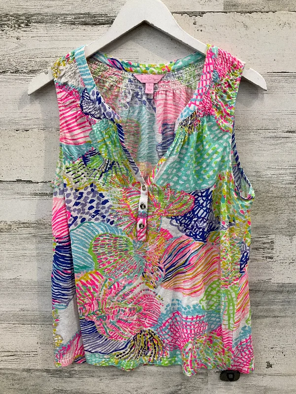Blowout Deals Top Sleeveless Designer By Lilly Pulitzer In Multi-colored, Size: L
