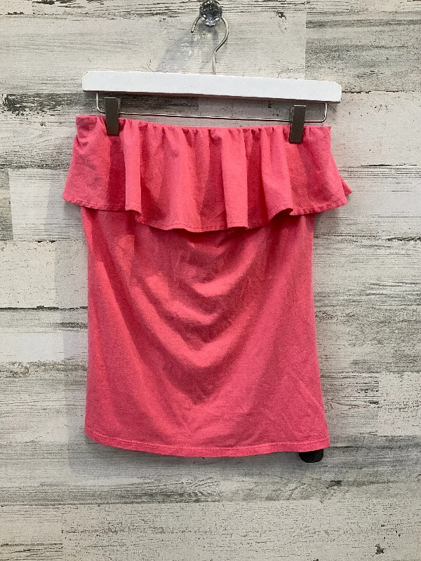Super Deal Top Sleeveless Designer By Lilly Pulitzer In Peach, Size: L