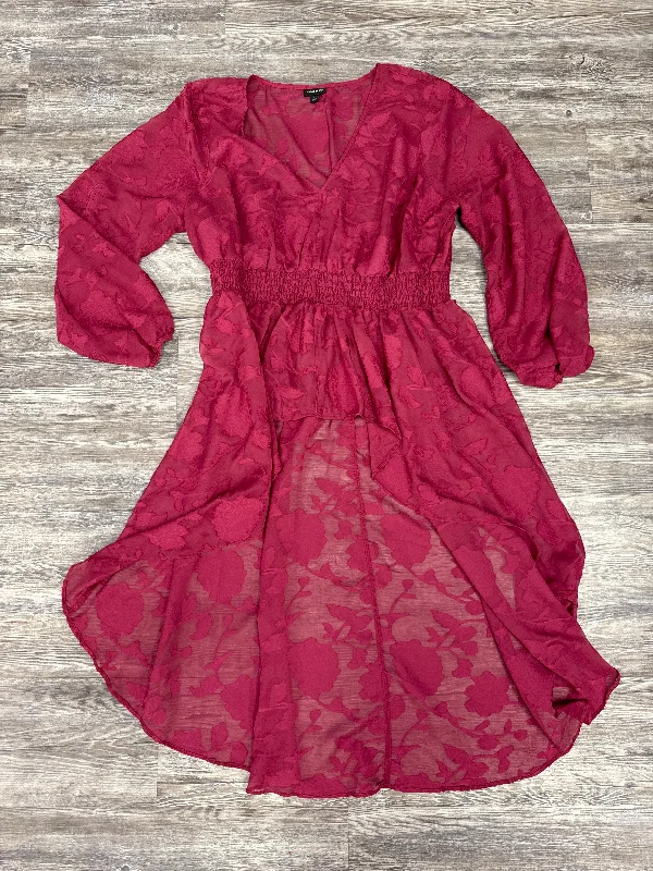 Value Deals Tunic Long Sleeve By Torrid In Pink, Size: 1x