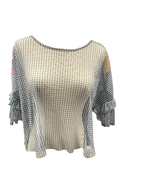 Markdown Madness Ups & Downs Women's Top Black Multi XL