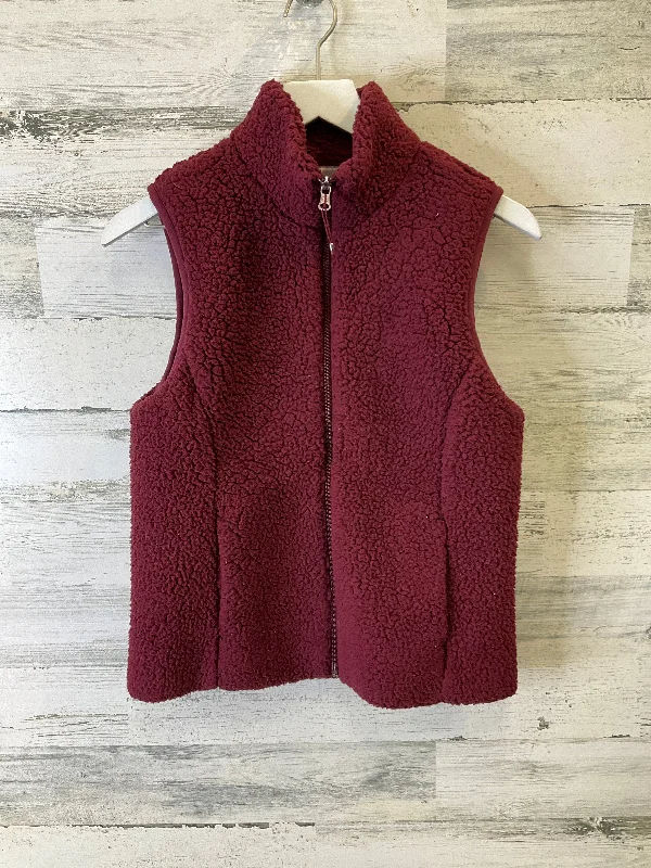 Price Cut Vest Fleece By Calia In Red, Size: S