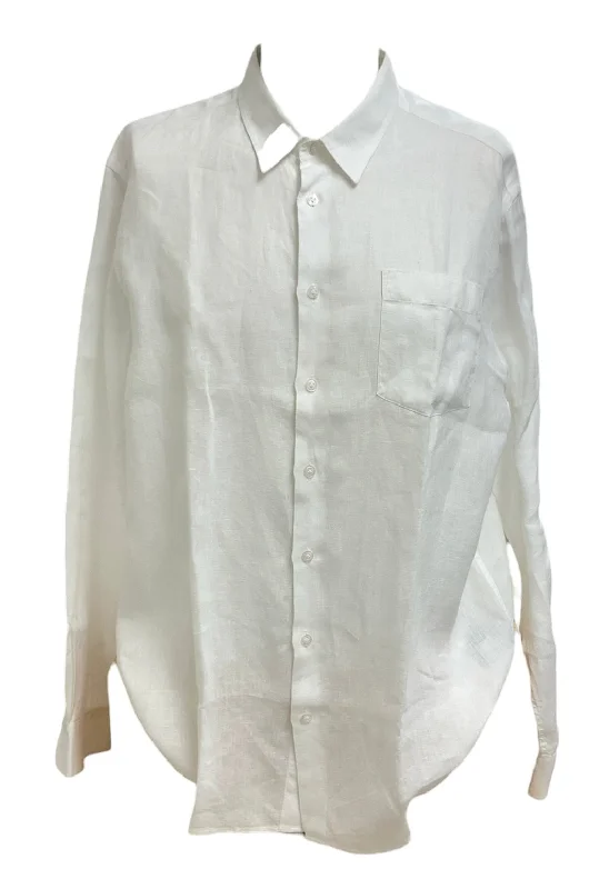 Major Savings Vilebrequin Men's Linen Shirt White 2XL
