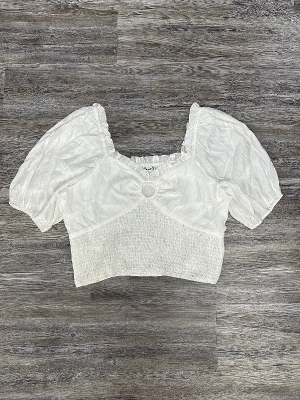 Year-End Sale White Top Short Sleeve Cmb, Size 1x