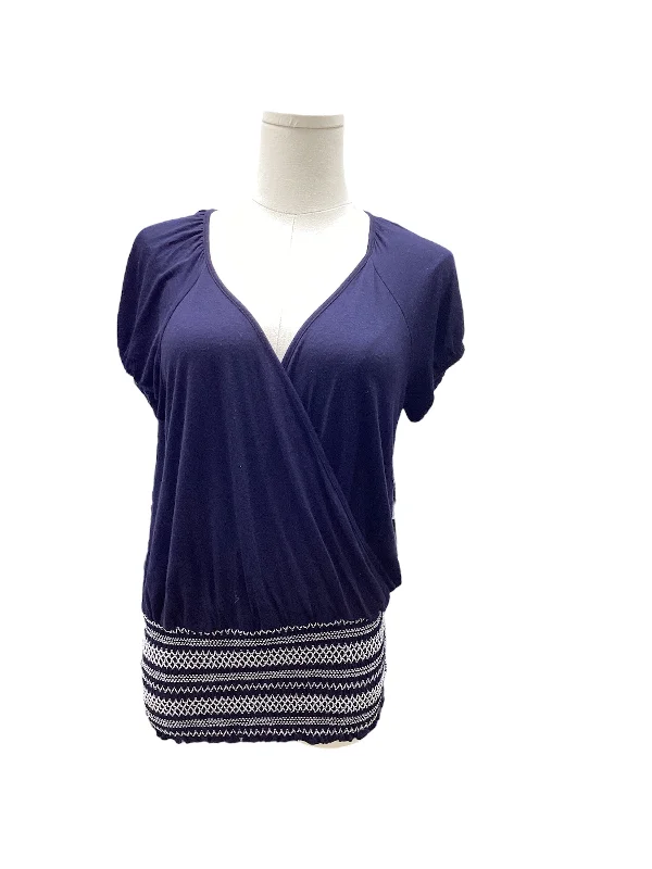 Now or Never XOXO Jr Knit Top Navy L