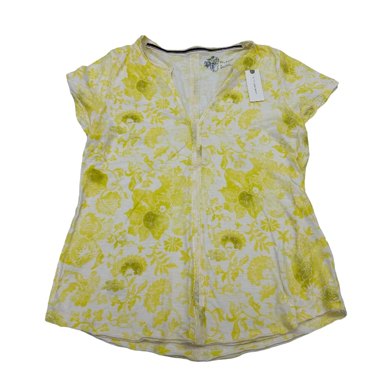 Take Advantage YELLOW PILCRO TOP SS, Size M