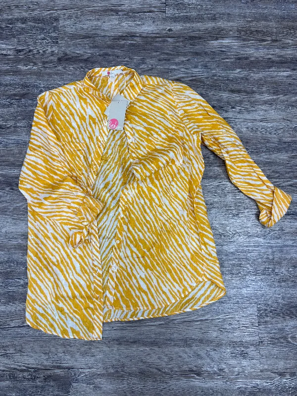 Incredible Offers Yellow Tunic Long Sleeve Boden, Size 6long