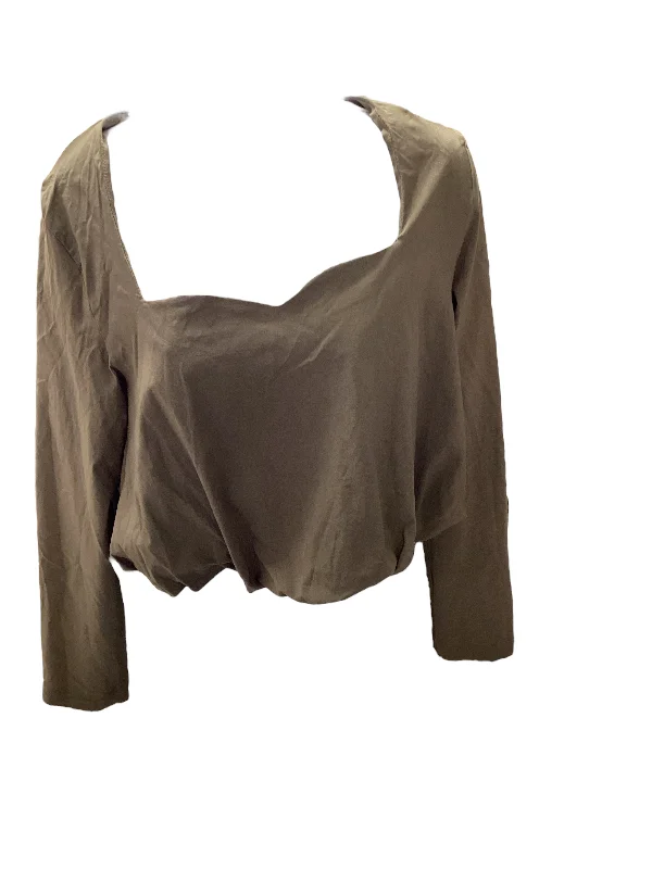 Early Bird Discount Zara Jr Bubble Top Olive L