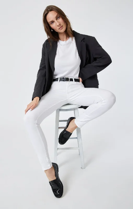 Exclusive Savings ALEXA SKINNY IN WHITE FEATHER BLUE